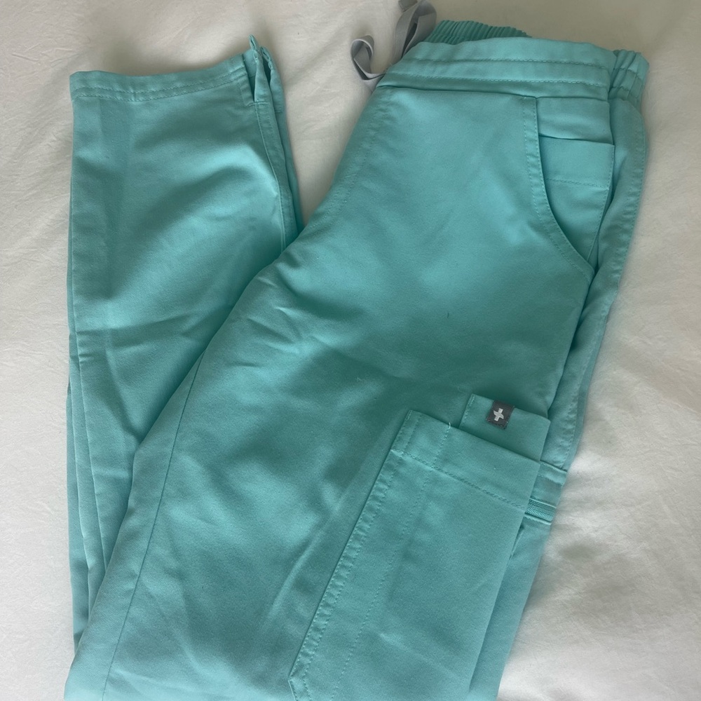 FIGS yola pants in aqua
